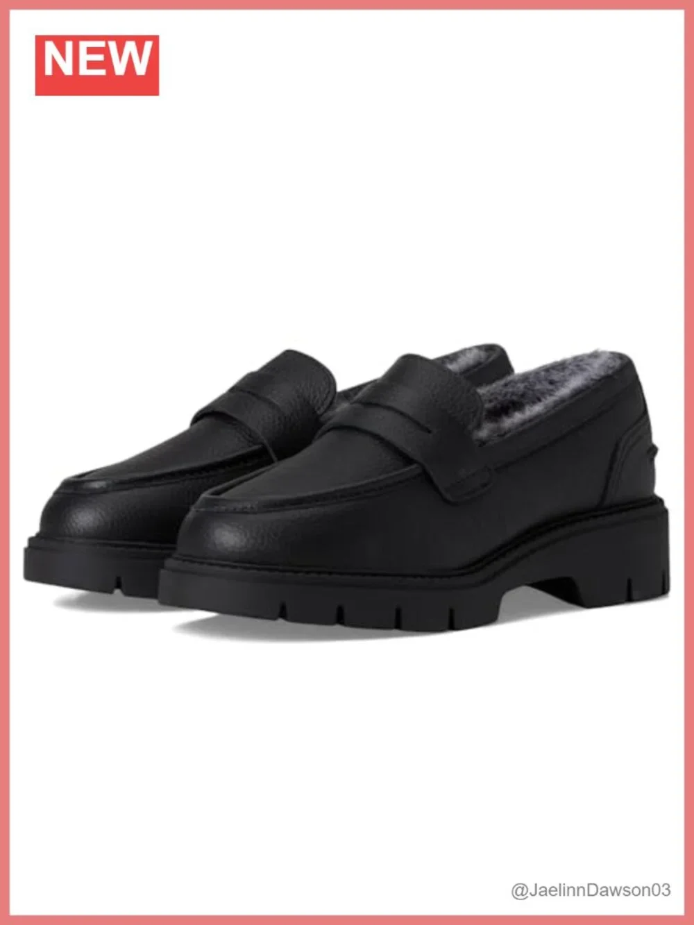 Blondo Leather Penny Loafer Wedge Heel Pull-On Fall